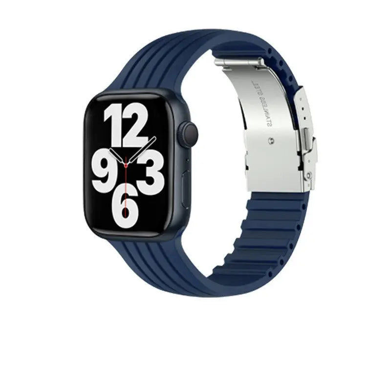 Silicone Stripe IWatch Strap For Men And Women Beyond Trends Hub