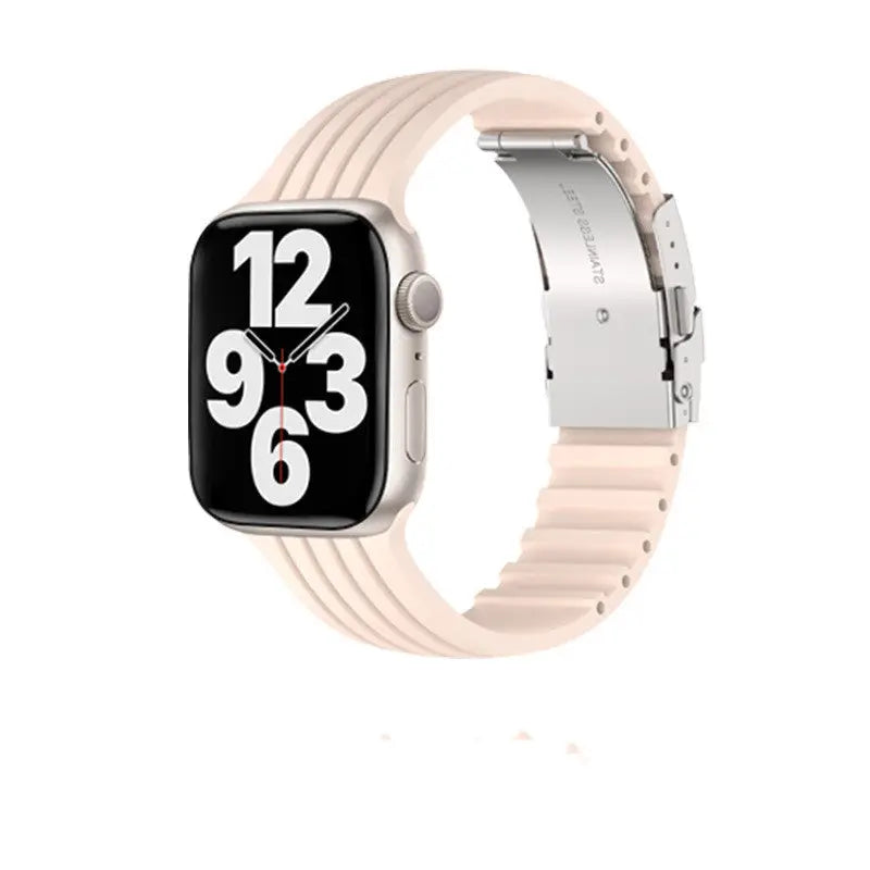 Silicone Stripe IWatch Strap For Men And Women Beyond Trends Hub