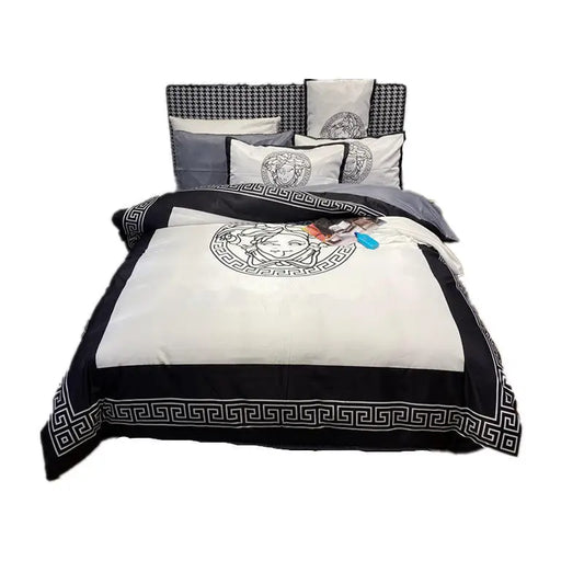 Silk Four-piece Silky Sheets Tencel Cotton Quilt Cover Summer Quilt Modal 1.8m Bedding - Beyond Trends Hub 