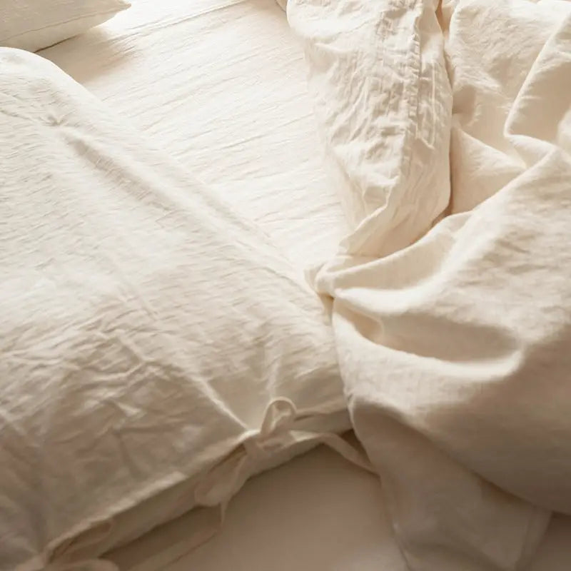 Simple White Four Piece Cotton Bed And Breakfast Style Hotel Bed Linen Three Piece Set Beyond Trends Hub