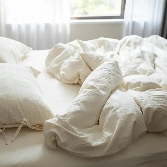 Simple White Four Piece Cotton Bed And Breakfast Style Hotel Bed Linen Three Piece Set Beyond Trends Hub