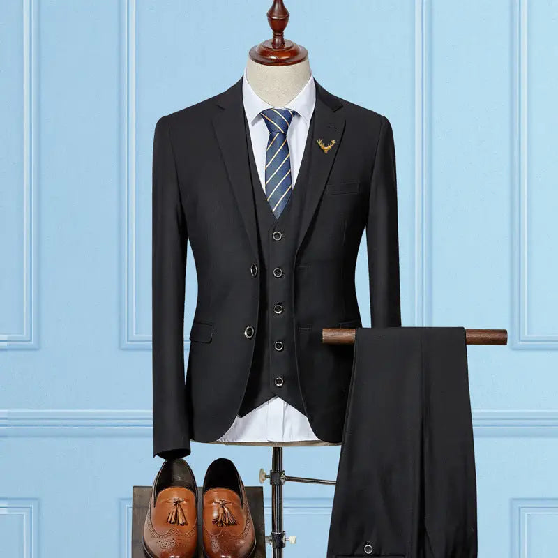Slim Fit Wedding Suits For Men Custom Made Mens 3 Piece Suit - Beyond Trends Hub 