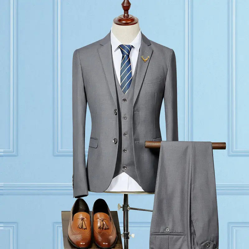 Slim Fit Wedding Suits For Men Custom Made Mens 3 Piece Suit - Beyond Trends Hub 