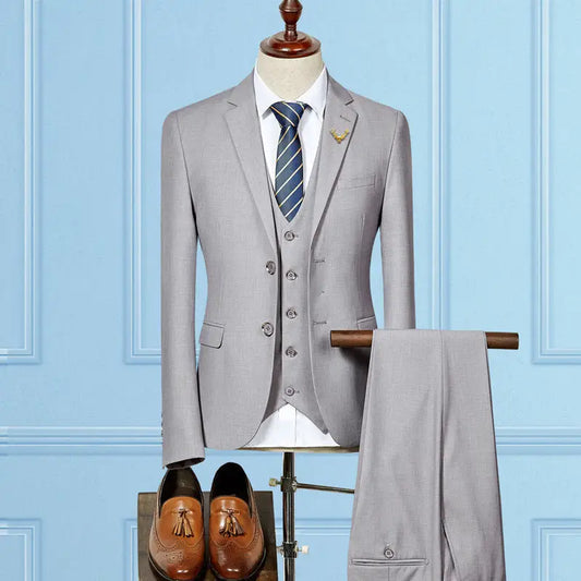 Slim Fit Wedding Suits For Men Custom Made Mens 3 Piece Suit - Beyond Trends Hub 