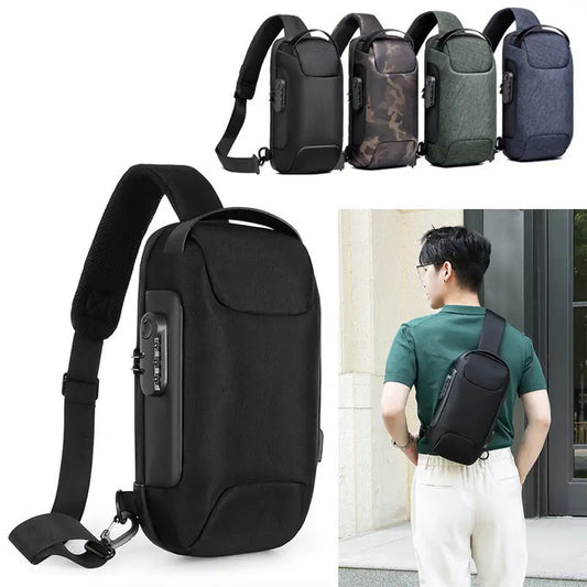 Sling Bag Waterproof Men’s Chest Bag Shoulder Bags Crossbody Sling Backpack For Men - 4