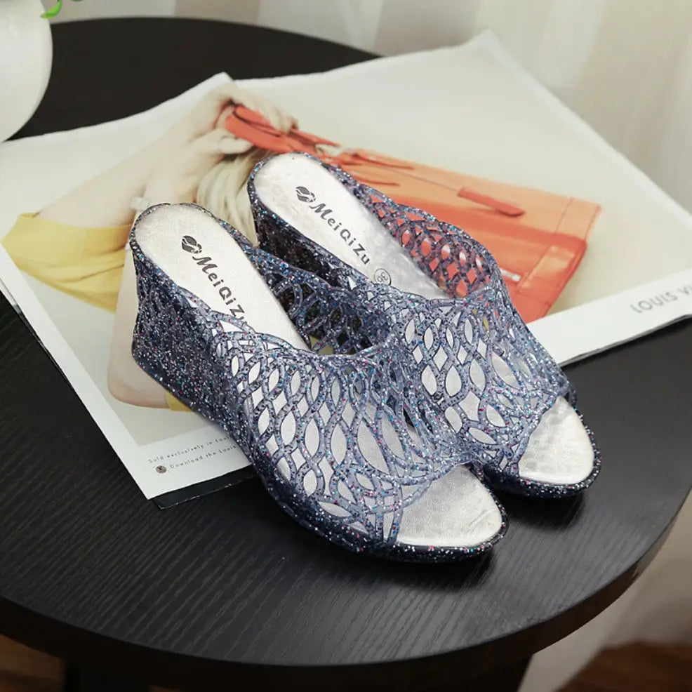 Slippers Bling Wedges Woman Casual Shoes Fashion Beyond Trends Hub