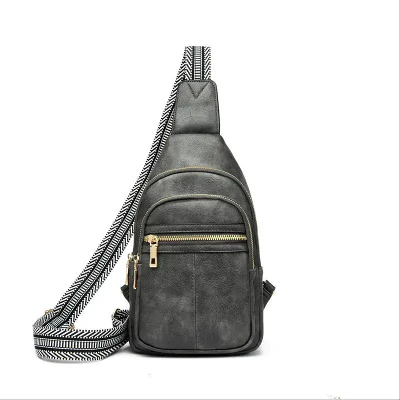 Small Sling Bag For Women Men Crossbody Bags Trendy Bakpack Fanny Packs Chest Bag For Travel - Gray - 5