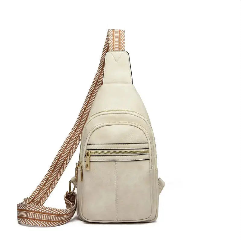 Small Sling Bag For Women Men Crossbody Bags Trendy Bakpack Fanny Packs Chest Bag For Travel - White - 5