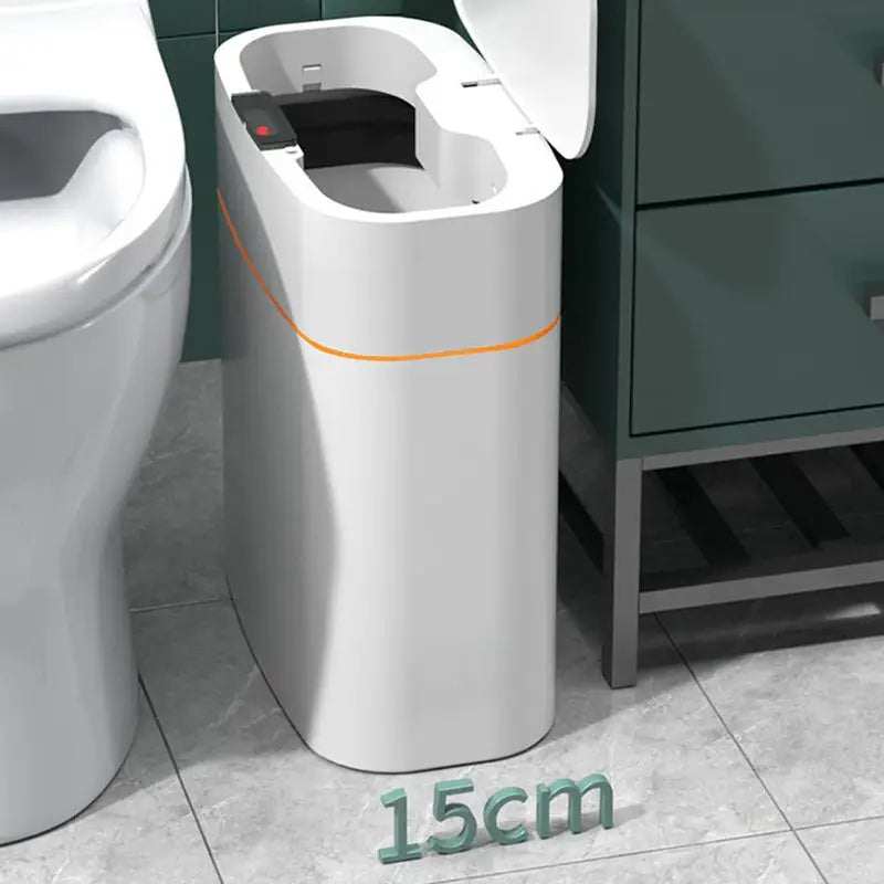 Smart Trash Can With Lid For Bedroom And Living Room Kitchen Storage Box Trash Can Induction Small Car Box Automatic Smart Dustbin Smart Trash Bin Beyond Trends Hub