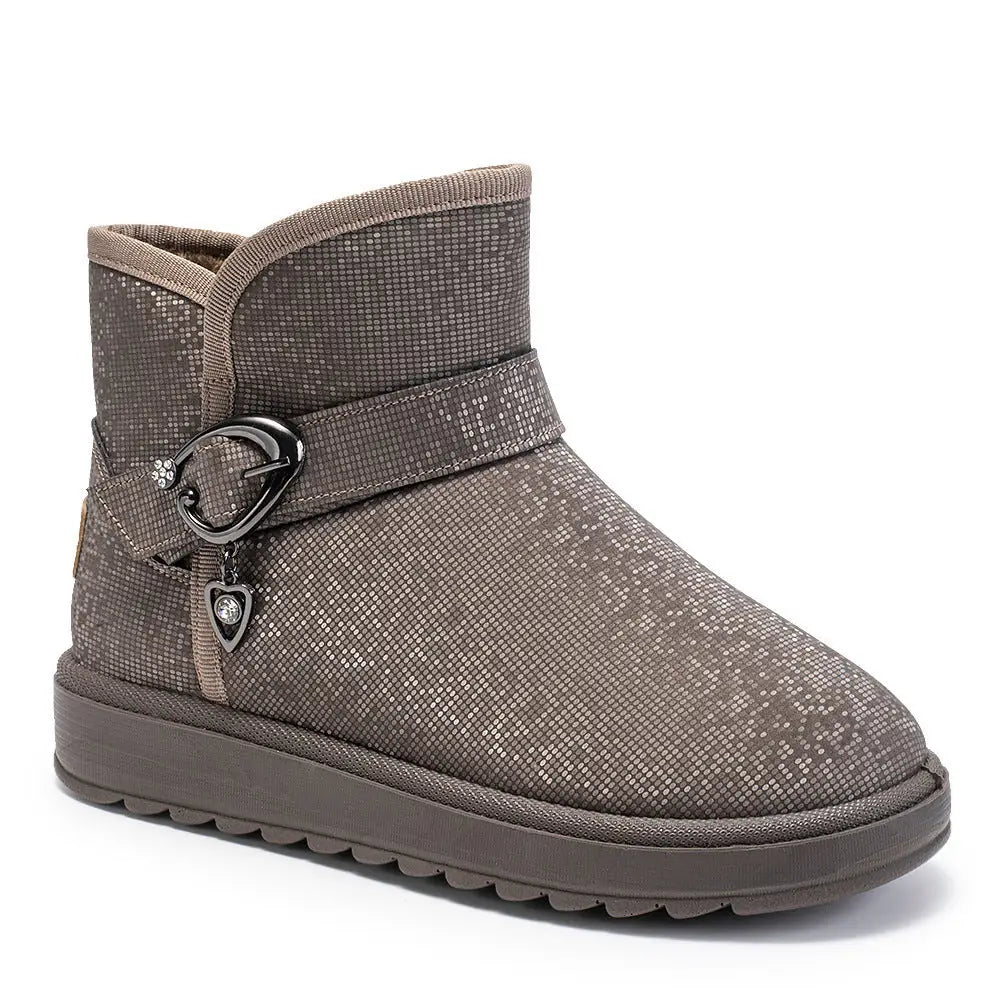 Snow Boots Women Winter Fleece-lined Thicken One Pedal Cotton Shoes Women Ankle Boots Beyond Trends Hub