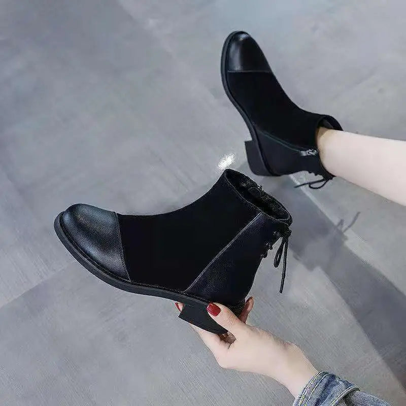 Soft Leather Soft Bottom Stitching Martin Boots For Women Beyond Trends Hub