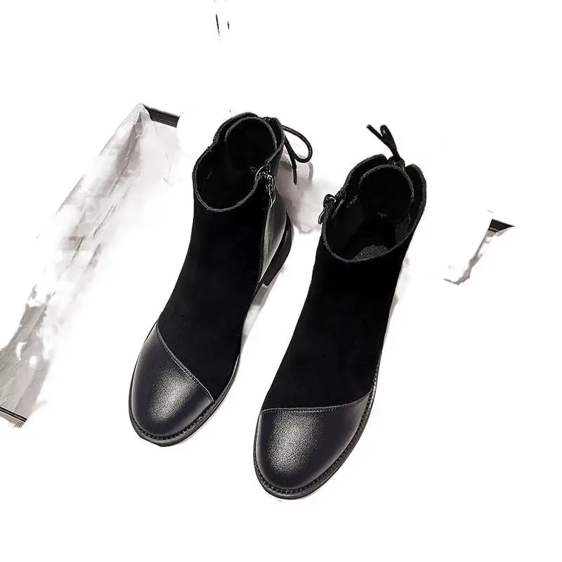 Soft Leather Soft Bottom Stitching Martin Boots For Women Beyond Trends Hub