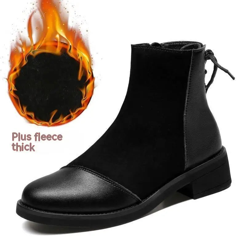 Soft Leather Soft Bottom Stitching Martin Boots For Women Beyond Trends Hub