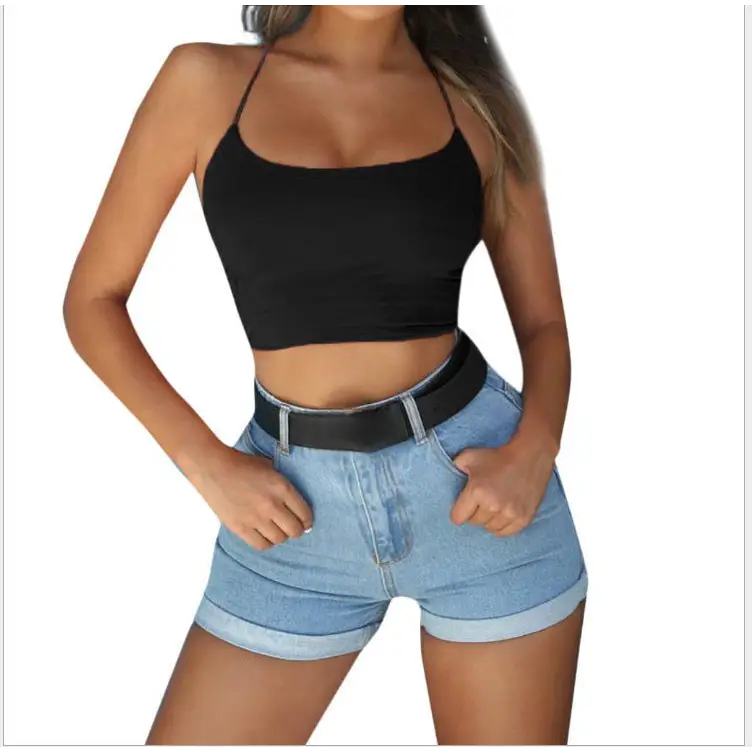 Solid Color Backless T-shirt Short Sleeve Clothes For Women - Beyond Trends Hub 