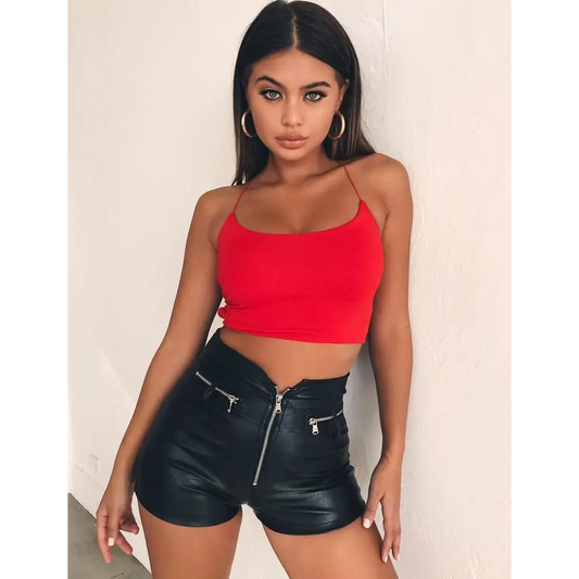 Solid Color Backless T-shirt Short Sleeve Clothes For Women - Beyond Trends Hub 