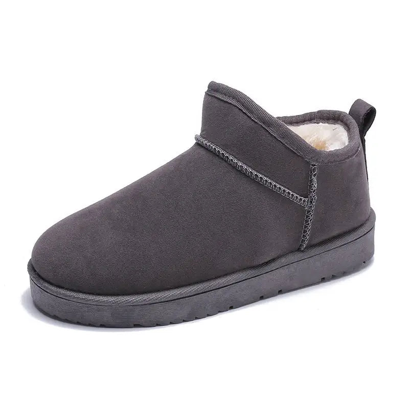 Solid Color Cotton Shoes Casual Sports Short Fleece-lined Boots Beyond Trends Hub