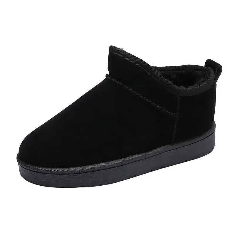 Solid Color Cotton Shoes Casual Sports Short Fleece-lined Boots Beyond Trends Hub