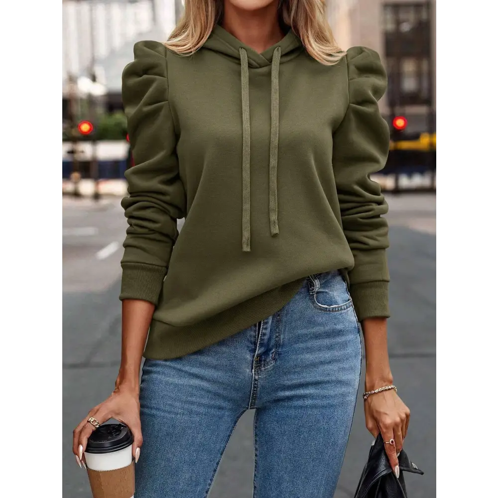Solid Color Long-sleeved Casual Women's Top Sweater Beyond Trends Hub