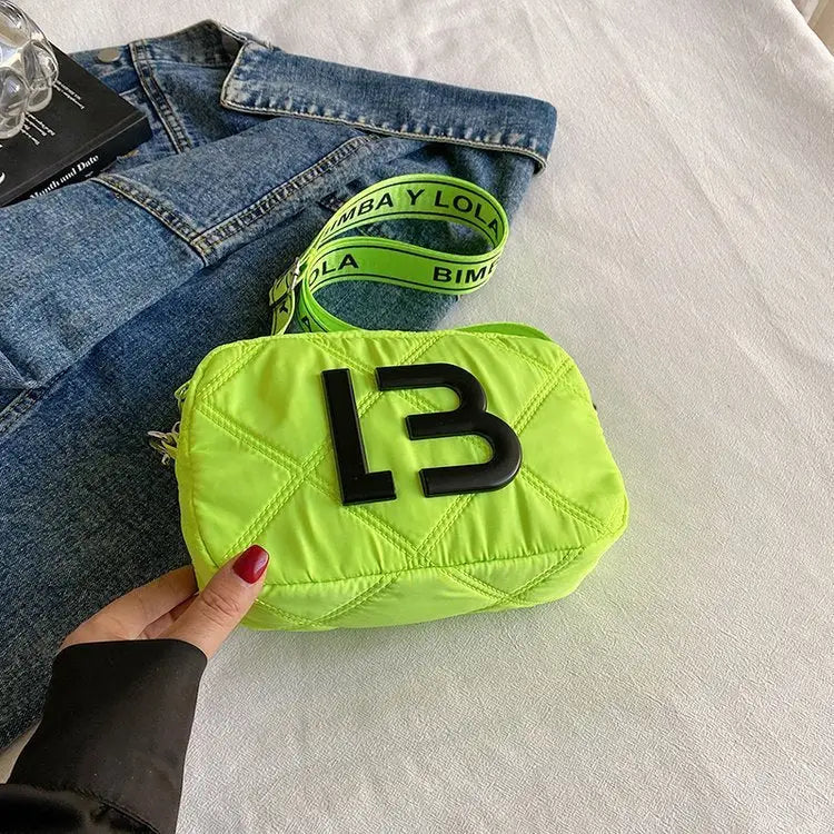 Solid Color Small Square Bags Women Fashion Underarm Bag Rhombic Sewing Shoulder Messenger Bags - Beyond Trends Hub 