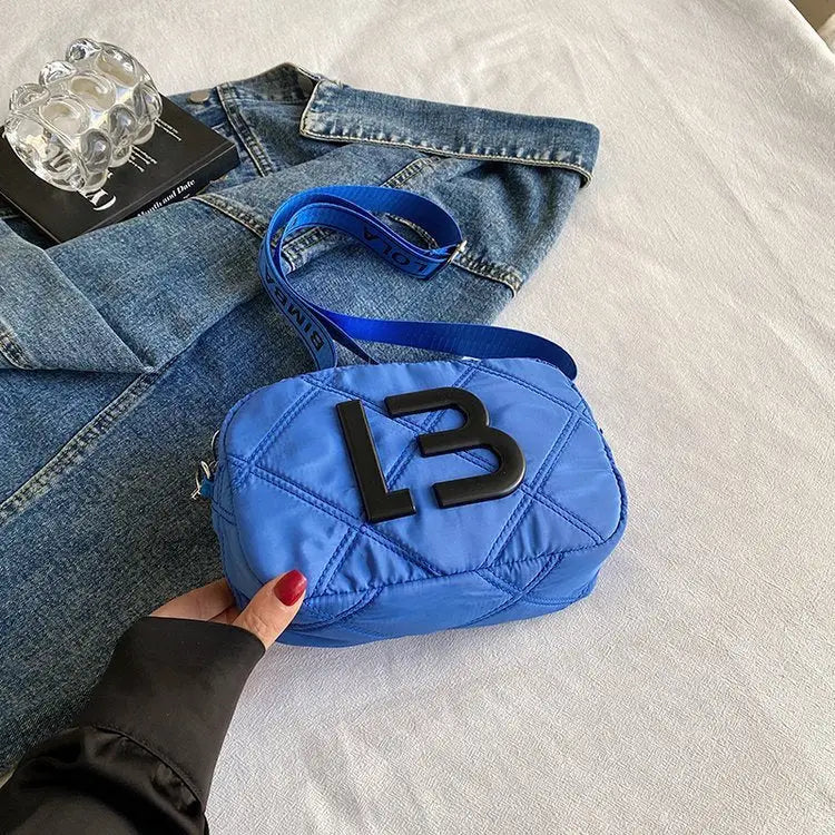 Solid Color Small Square Bags Women Fashion Underarm Bag Rhombic Sewing Shoulder Messenger Bags - Beyond Trends Hub 