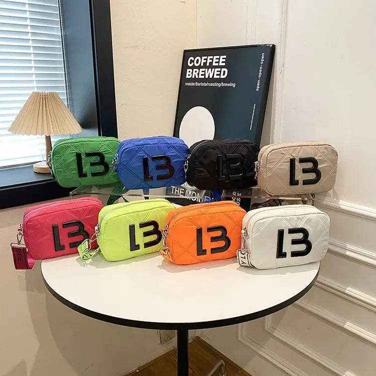Solid Color Small Square Bags Women Fashion Underarm Bag Rhombic Sewing Shoulder Messenger Bags - Beyond Trends Hub 