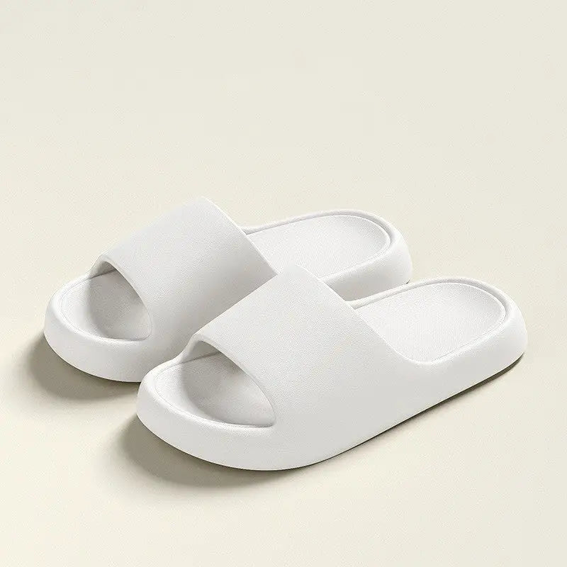 Solid Thick-soled Home Slippers Summer Non-slip Floor Bathroom Slipper For Women Men's House Shoes Beyond Trends Hub