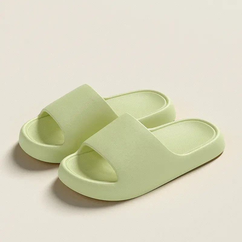Solid Thick-soled Home Slippers Summer Non-slip Floor Bathroom Slipper For Women Men's House Shoes Beyond Trends Hub