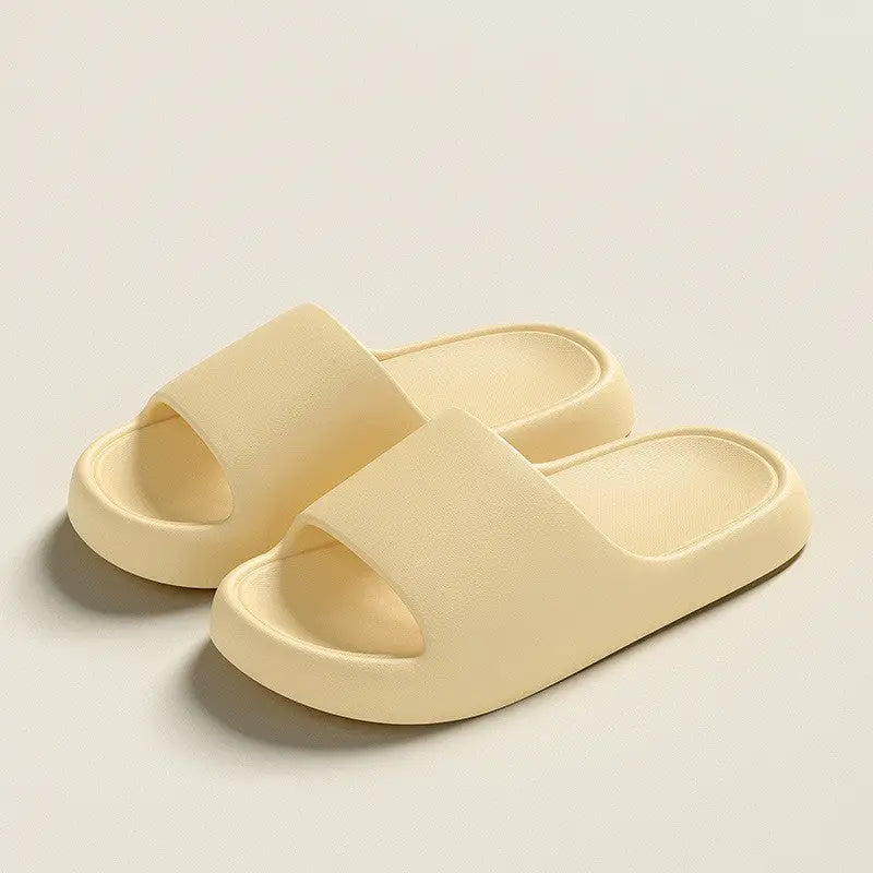 Solid Thick-soled Home Slippers Summer Non-slip Floor Bathroom Slipper For Women Men's House Shoes Beyond Trends Hub