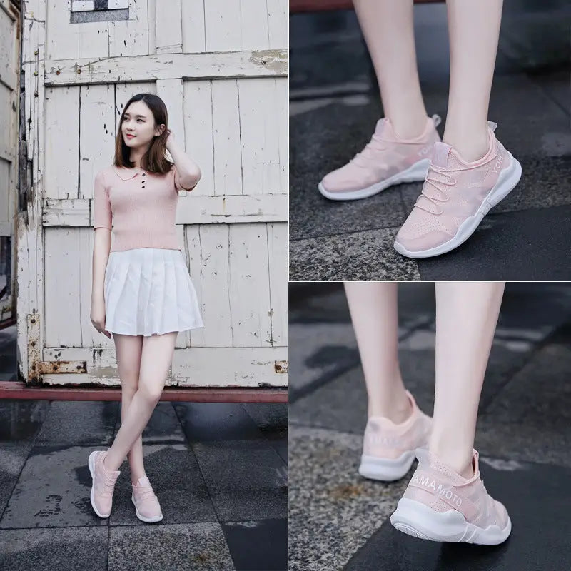 Sports Shoes Women's White Shoes Increased Breathable Casual Running Shoes Beyond Trends Hub