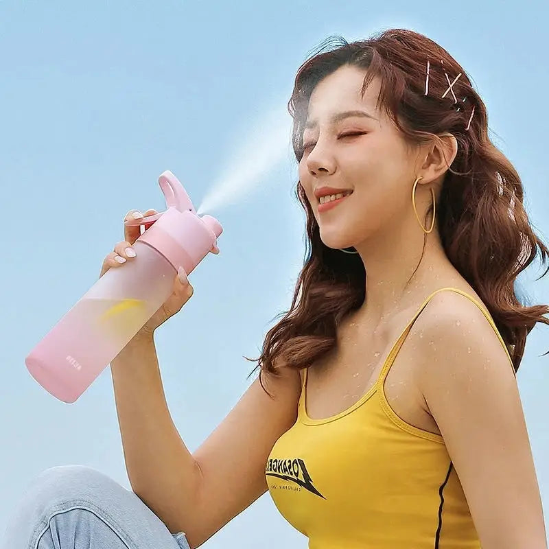 Spray Water Bottle For Girls Outdoor Sport Fitness Water Cup Large Capacity Spray Bottle Drinkware Travel Bottles Kitchen Gadgets Beyond Trends Hub