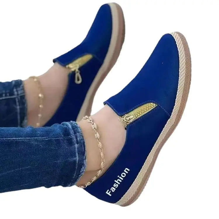 Spring And Autumn European And American Solid Color Platform Hemp Rope Canvas Shoes - 4