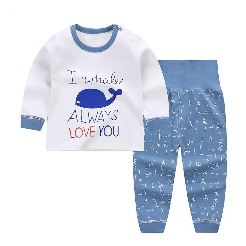 Spring and autumn new children’s underwear suits - G01 / 90cm