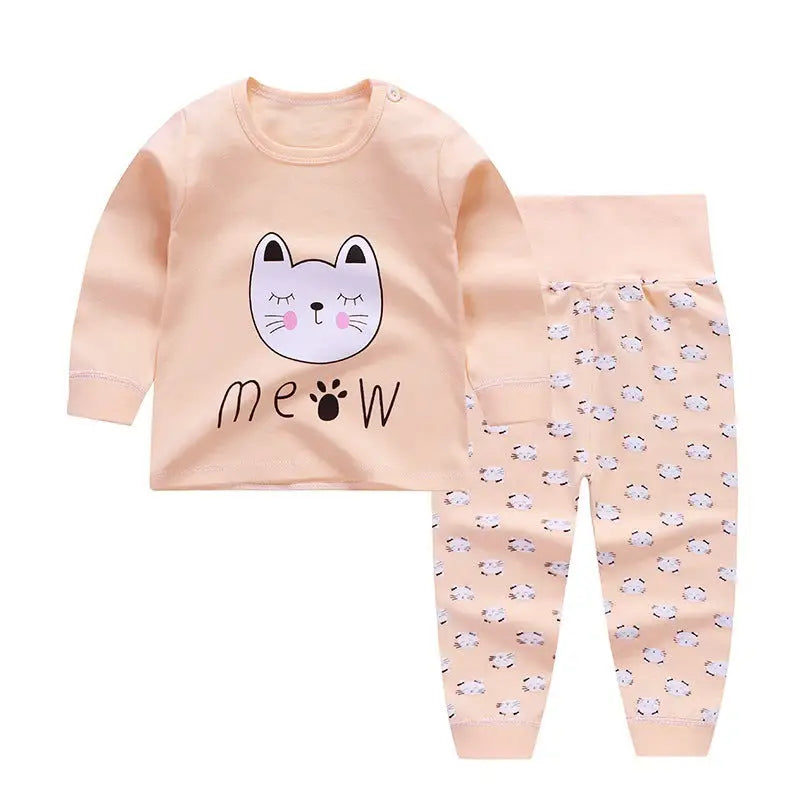 Spring and autumn new children’s underwear suits - G02 / 80cm