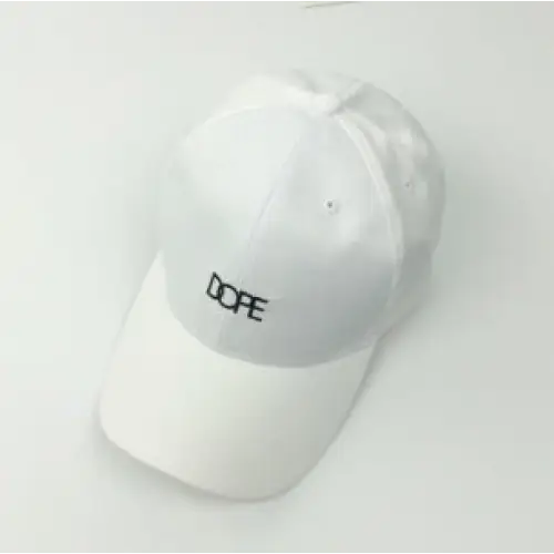 Spring And Summer Wild Men And Women Embroidered Caps Curved Visor Couple Baseball - White12 / Dope