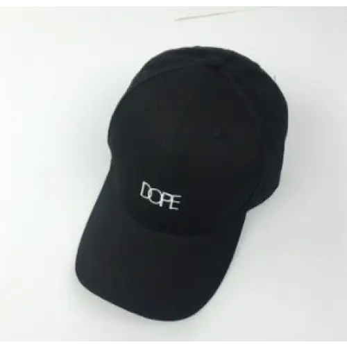 Spring And Summer Wild Men And Women Embroidered Caps Curved Visor Couple Baseball - Black12 / Dope