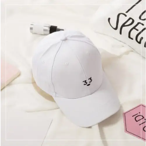 Spring And Summer Wild Men And Women Embroidered Caps Curved Visor Couple Baseball - White6 / 33