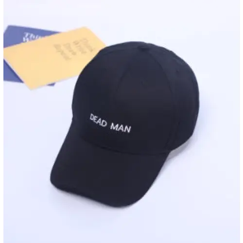 Spring And Summer Wild Men And Women Embroidered Caps Curved Visor Couple Baseball - Black21 / DEAD MAN