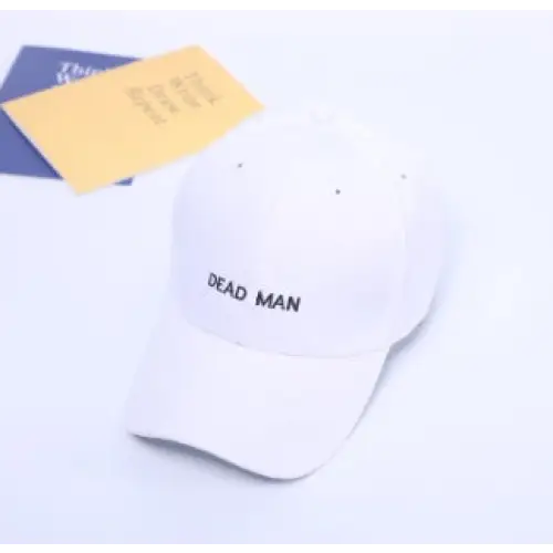 Spring And Summer Wild Men And Women Embroidered Caps Curved Visor Couple Baseball - White22 / DEAD MAN