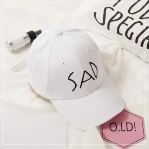 Spring And Summer Wild Men And Women Embroidered Caps Curved Visor Couple Baseball - White8 / SAD