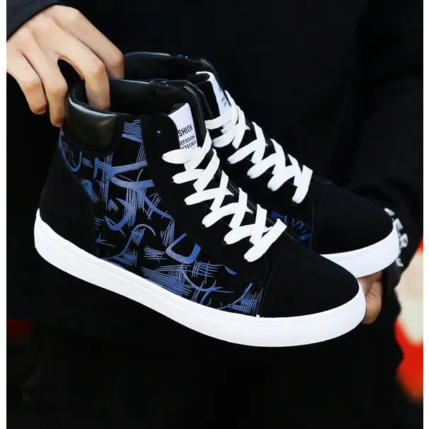 Spring high top shoes Korean Edition men’’s shoes