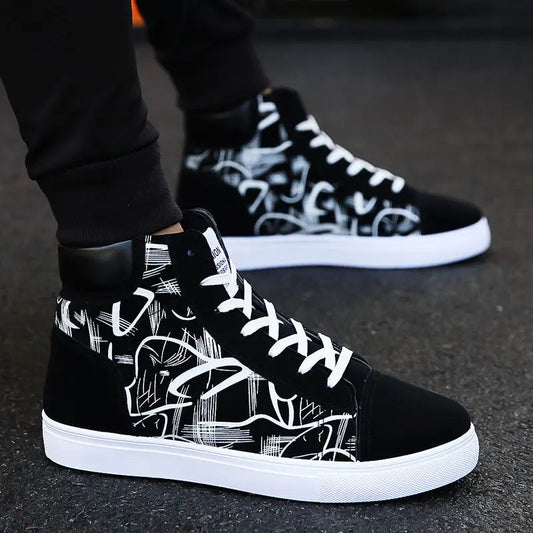 Spring high top shoes Korean Edition men’’s shoes