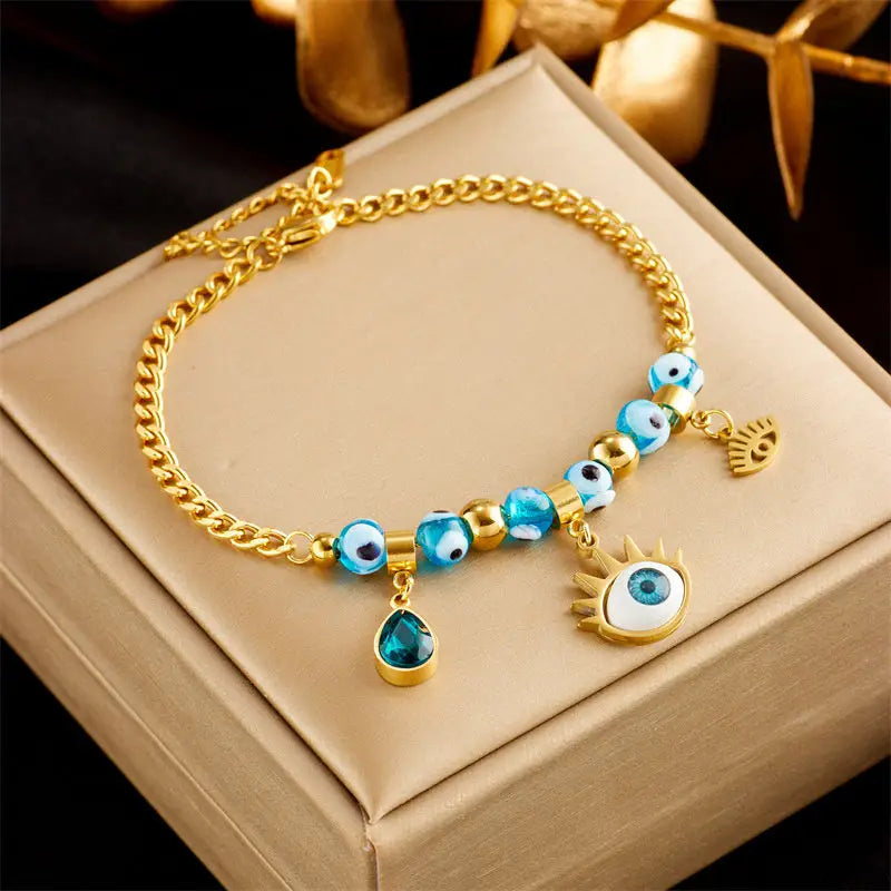Stainless Steel Gold Plated Punk Fashion Double Layer Bracelet For Women Girl Snake Chain Party Luxury Jewelry Beyond Trends Hub