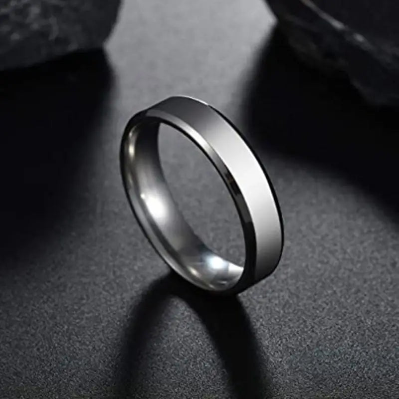 Stainless Steel Ring for Women Men Fashion Gold Color Finger Rings Wedding Band Jewelry Gift Beyond Trends Hub