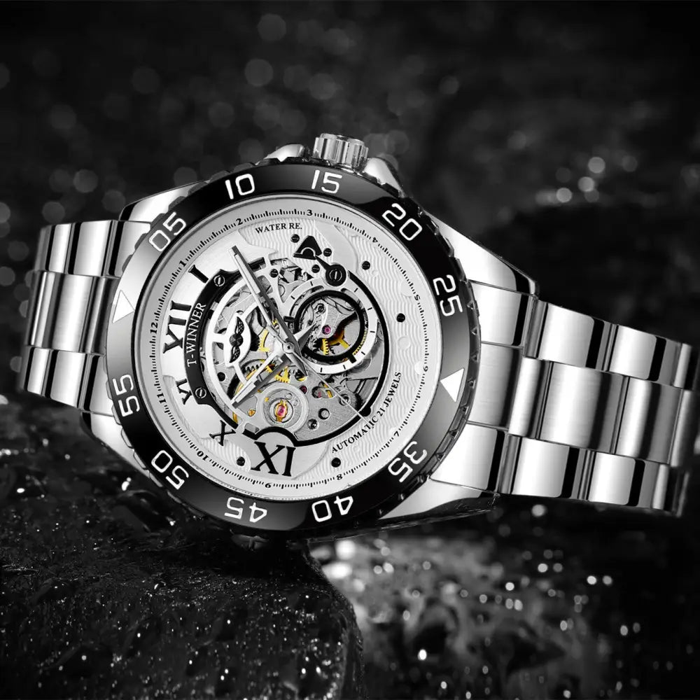 Steel Band Business Men's Automatic Mechanical Watch - Beyond Trends Hub 
