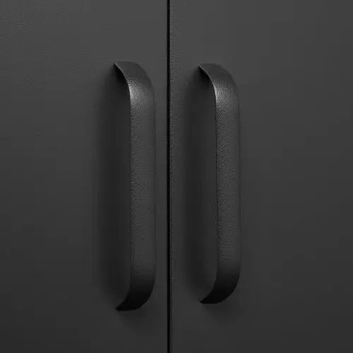 Steel Storage Cabinets For Living Rooms Kitchens Bedrooms - Black - 5