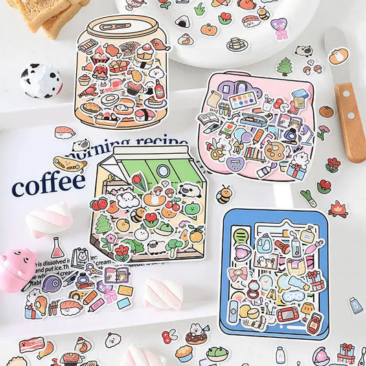 Sticker Pack Little Life Home Series Hand-painted Cartoon Hand Tent Stickers 100 Sheets - Beyond Trends Hub 