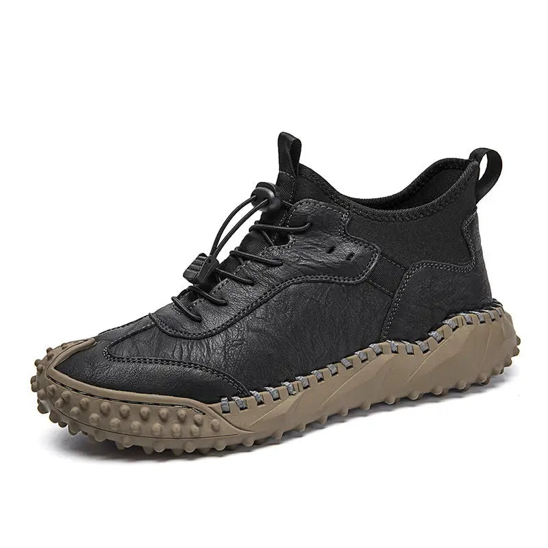Stitching Autumn British Trend Men's Shoes Beyond Trends Hub