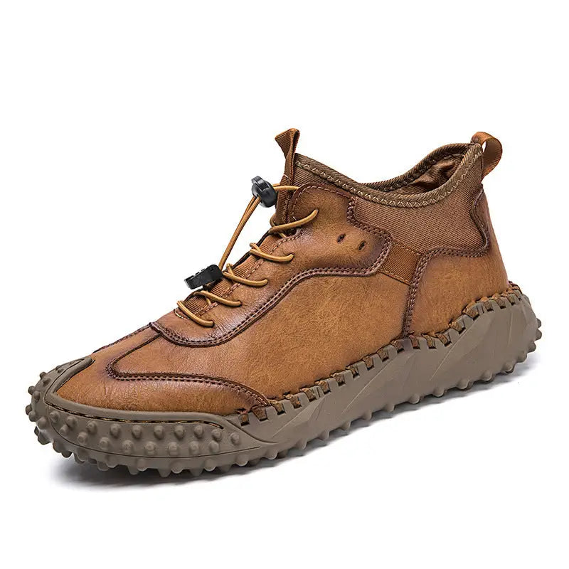 Stitching Autumn British Trend Men's Shoes Beyond Trends Hub