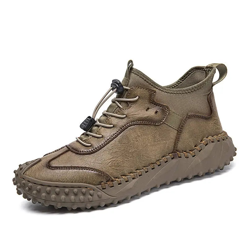 Stitching Autumn British Trend Men's Shoes Beyond Trends Hub