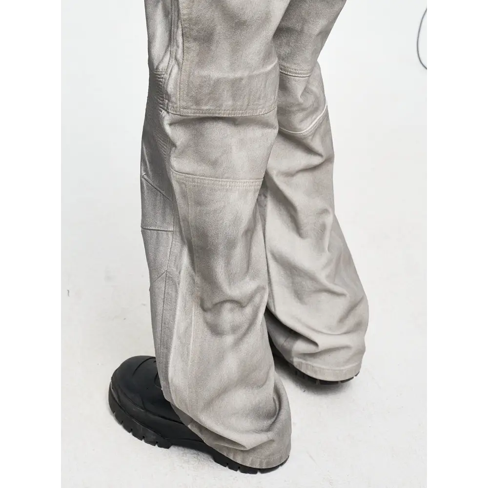 Straight Cargo Loose Trousers For Men